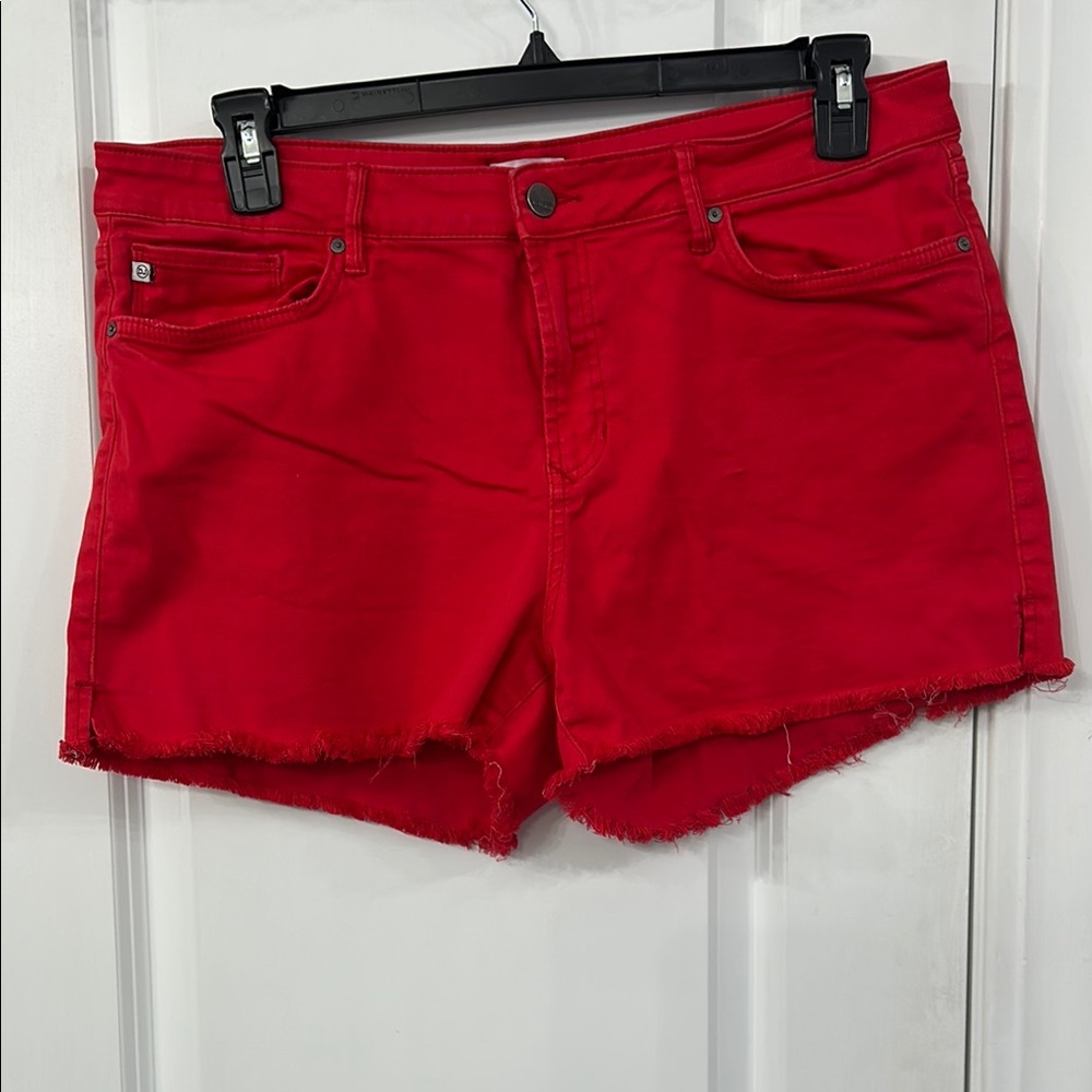 Red Women's Denim Shorts